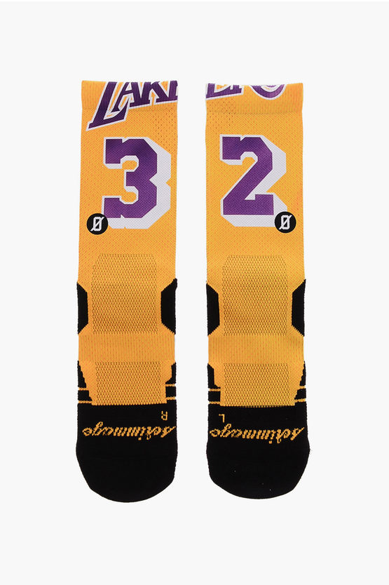Scrimmage Printed Jersey Magic Socks In Orange