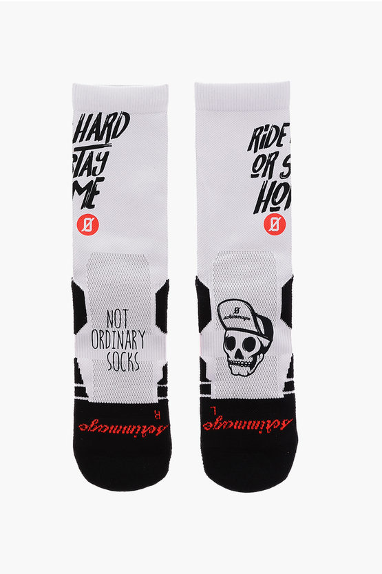 Scrimmage Stretch Long Ride Hard Socks In White